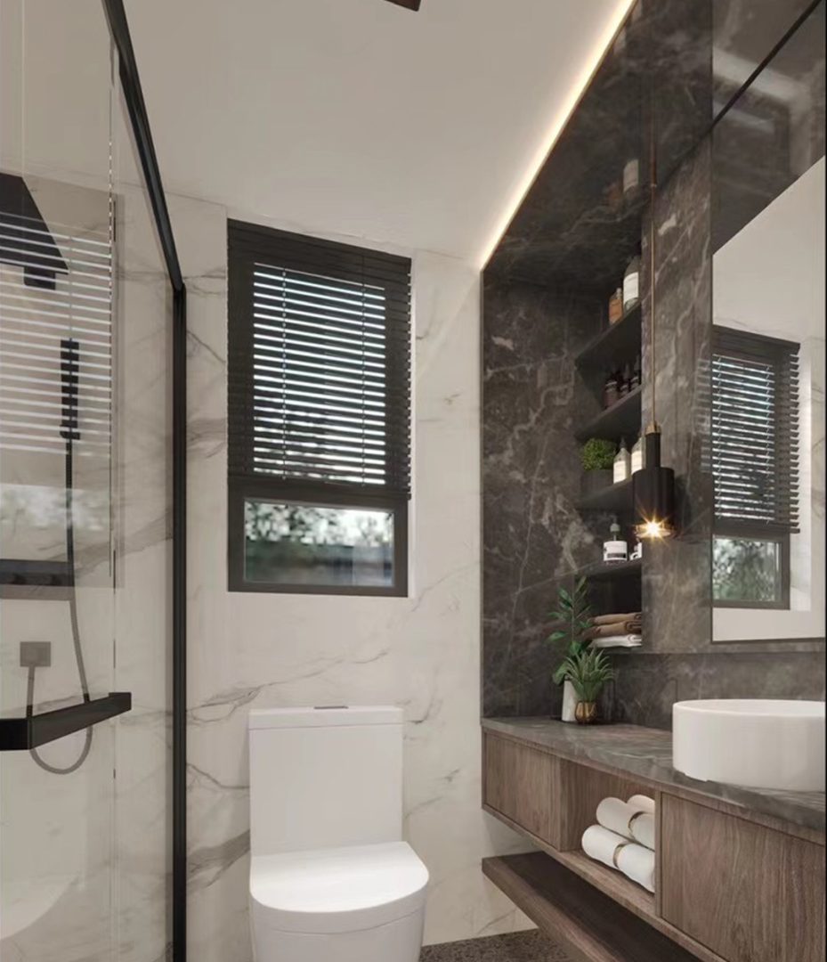 four-piece bathroom designed by Yushi