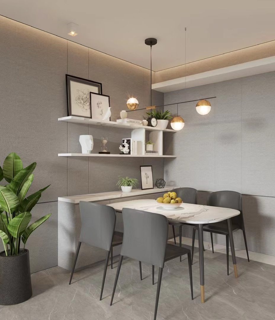 minimalistic dining room designed by Yushi