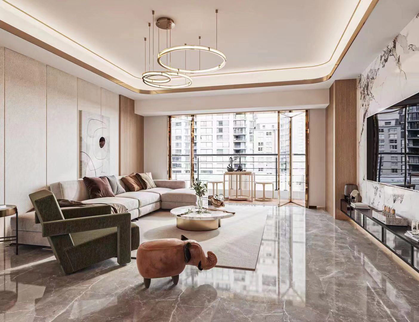 contemporary living room - Yushi Principal Designer