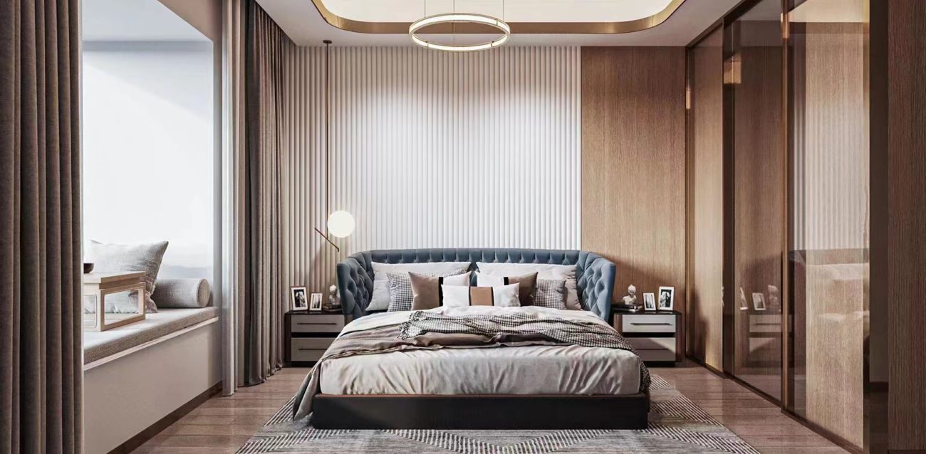 contemporary master bedroom designed by Yushi
