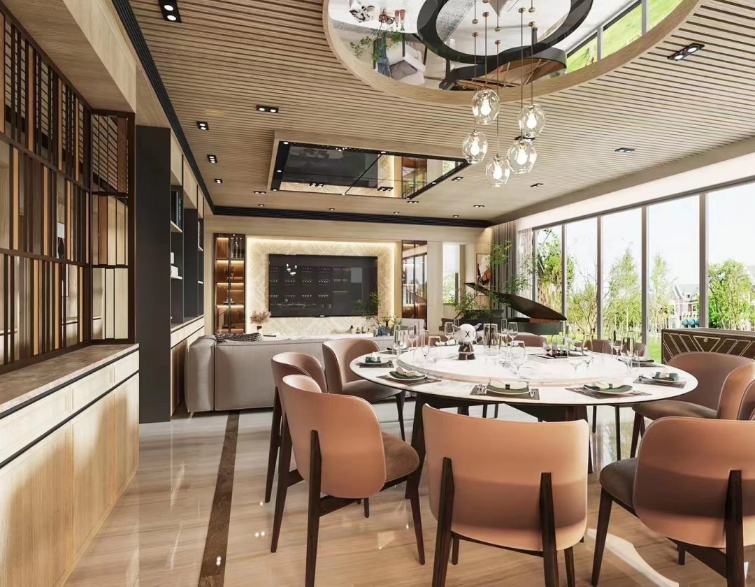 American country dining/living room designed by Yushi