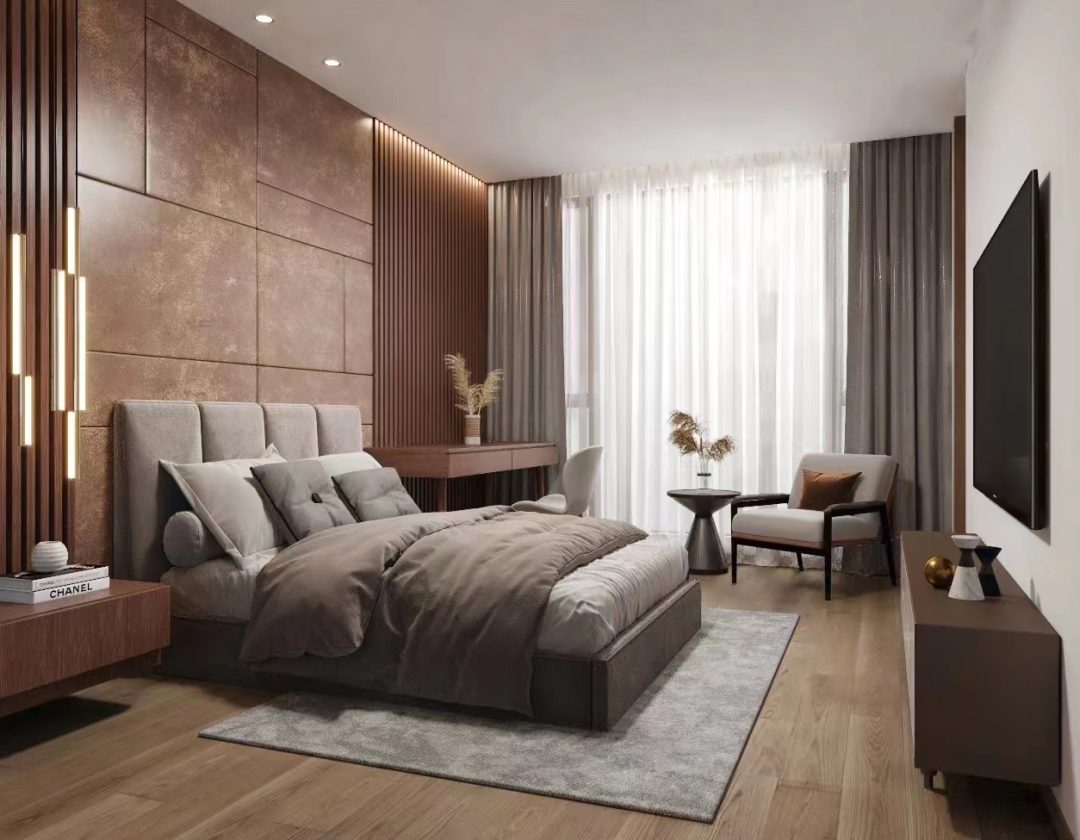 luxury bedroom designed by Yushi