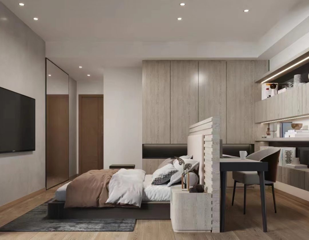 luxury bedroom designed by Yushi